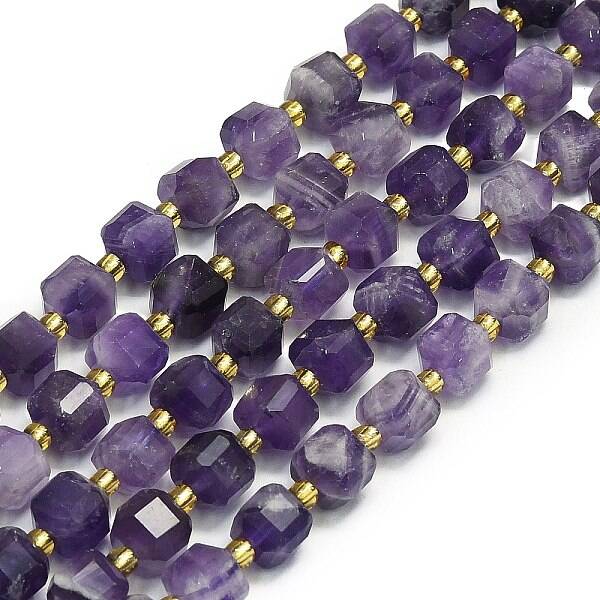 Natural Amethyst Jade Beads Strands