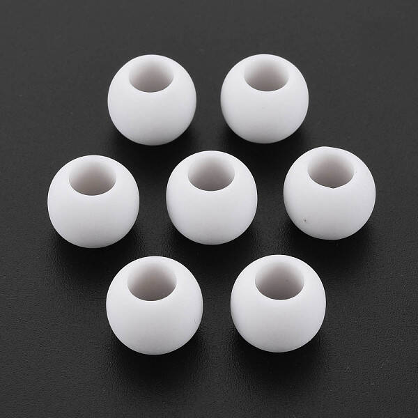 Opaque Acrylic European Beads