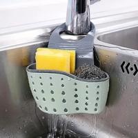 Sink Sponge Holder, Sink Organizer Storage Box, Hangable Multifunctional Drain Adjustable Shoulder Strap, Kitchen Sink Sponge...