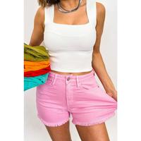 Judy Blue Summer Lovin Mid Rise Garment Dyed Shorts - 5 Colors! *JB