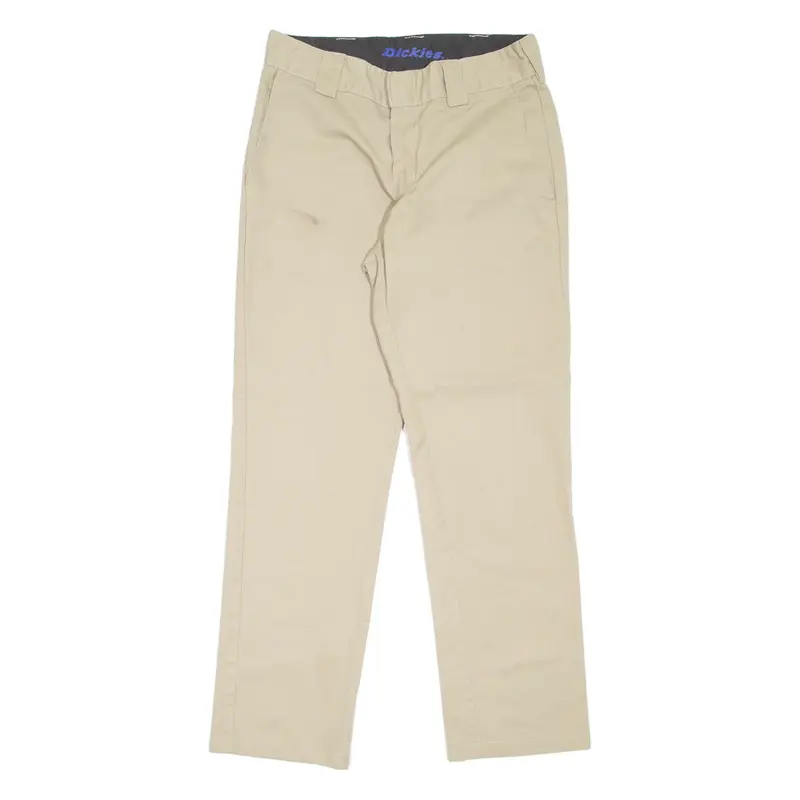 DICKIES Workwear Mens Trousers Beige Slim Straight W30 L30