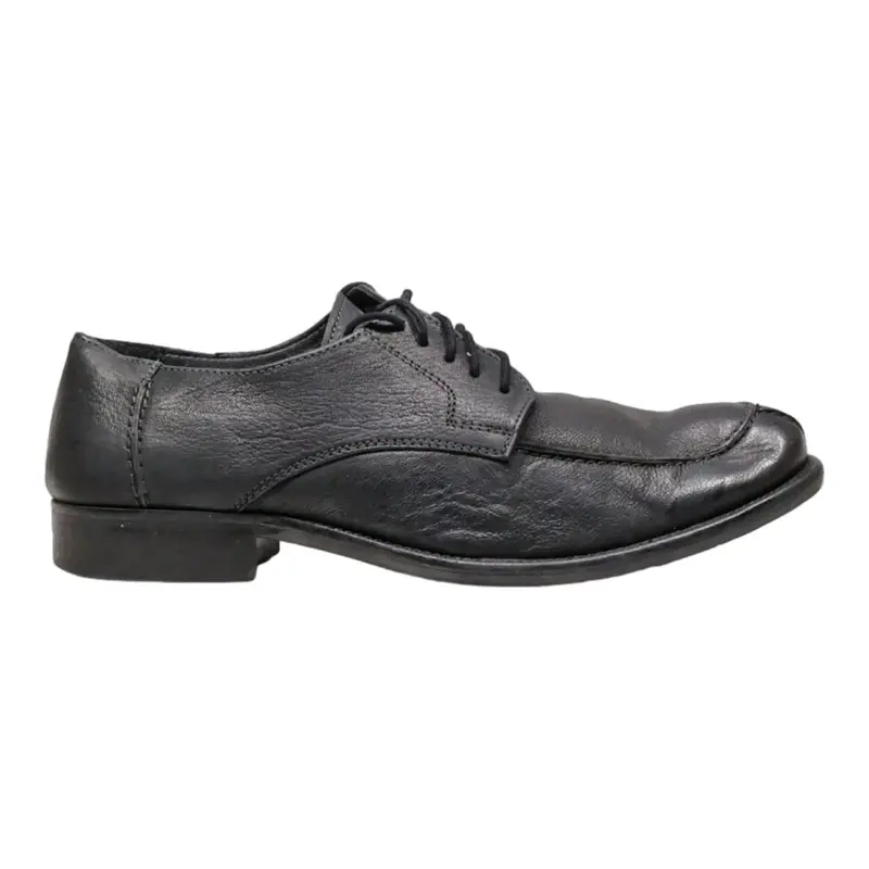 HUSH PUPPIES Derby Shoes Black Leather Mens UK 10