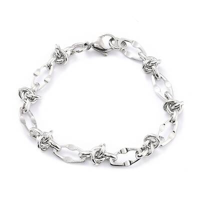 Non-Tarnish 304 Stainless Steel Link Chain Bracelet for Men Women