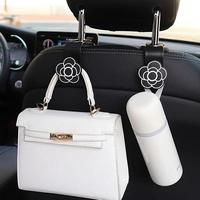 Flower Design Car Seat Back Hook, 2 Counts Car Seat Back Hanger, Multifunctional Car Storage Hook, Car Interior Accessories f...