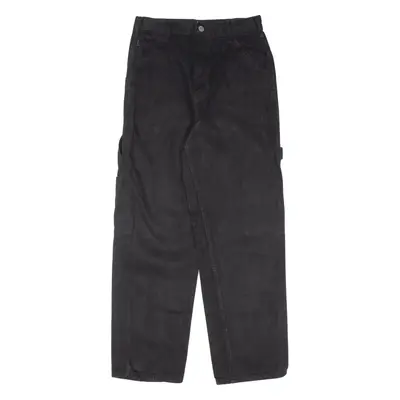 J. GALT Carpenter Jeans Black Denim Relaxed Straight Womens W24 L27