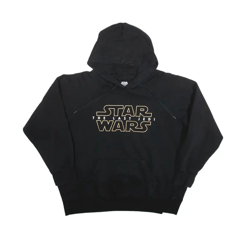 STAR WARS The Last Jedi Hoodie Black Pullover Mens XL