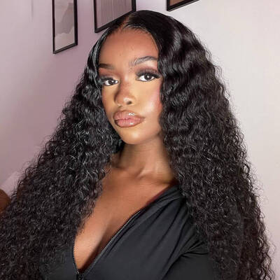 ISEE Bleached Knots Water Wave HD Lace Front Wig With Preplucked Natural Hairline
