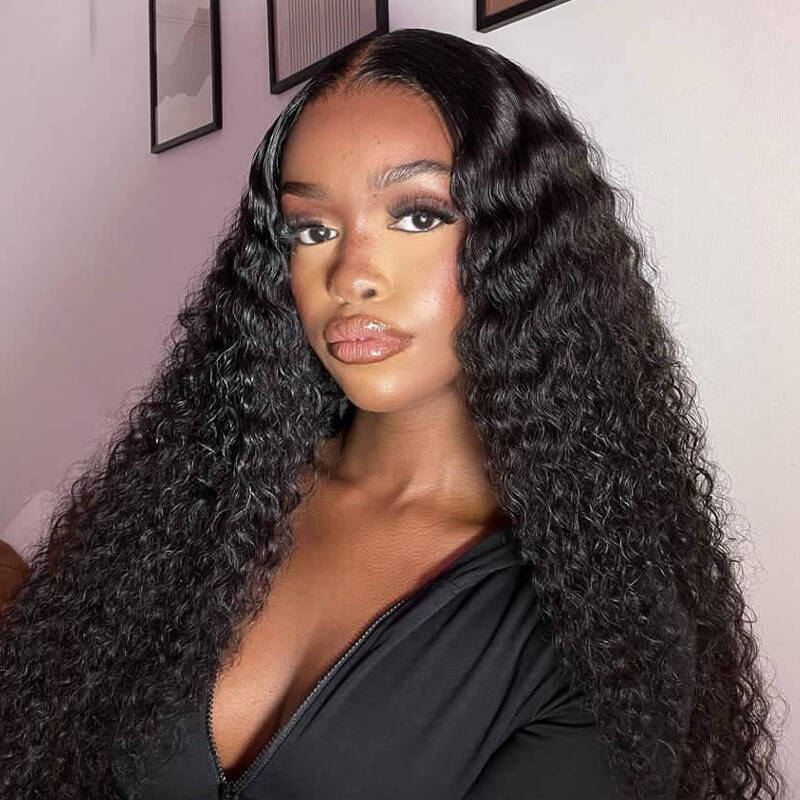 ISEE Bleached Knots Water Wave HD Lace Front Wig With Preplucked Natural Hairline