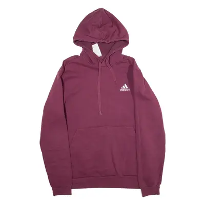 ADIDAS Womens Maroon Hoodie L