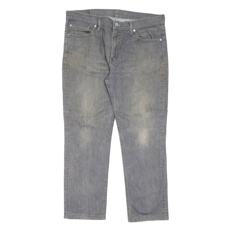 LEVI'S 511 Jeans Mens Grey Slim Straight Stone Wash W36 L30