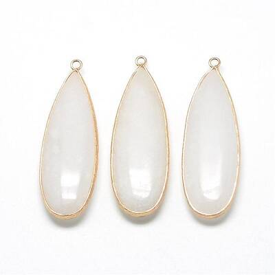 Natural White Jade Big Pendants