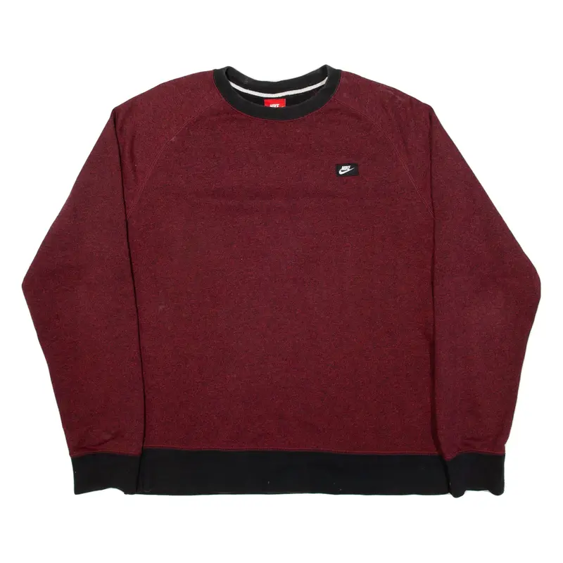NIKE Mens Sweatshirt Red L