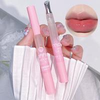 Peach Flavor Lip Serum, 2 Counts/set Moisturizing Lightweight Non-greasy Lip Oil, Hydrating Lip Care Product for Women & Girl...