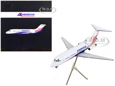 McDonnell Douglas DC-9-15F Commercial Aircraft Ameristar Air Cargo White with Blue and Red Stripes Gemini 200 Series 1/200 Di...