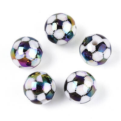 UV Plating Opaque Acrylic Beads