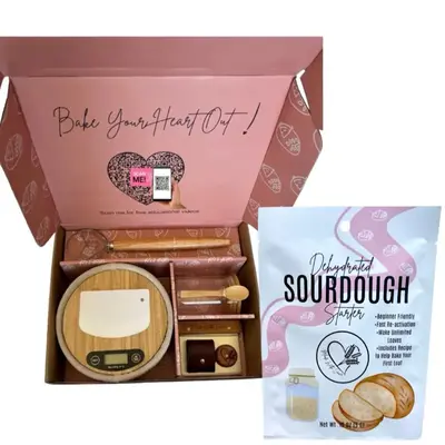 Sourdough Kit + Starter: Includes Recipe & Educational Tutorials