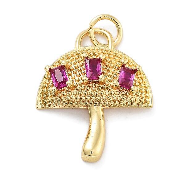 Rack Plating Brass Micro Pave Cubic Zirconia Pendants