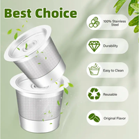 [Reusable K-Cups] 2 Pack Stainless Steel Reusable K-Cups | Compatible With Kuerig 1.0 Coffe Maker Machine