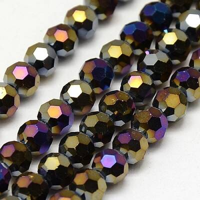 Electroplate Glass Beads Strands