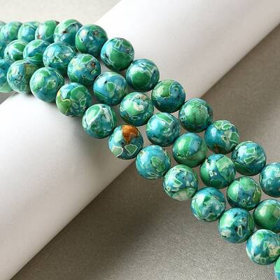 Dyed Natural Magnesite Beads Strands