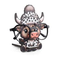 Cute Cow Design Glasses Holder, 1 Count Animal Shaped Glasses Holder, Desktop Decorative Ornament for Home Office, Home Organ...