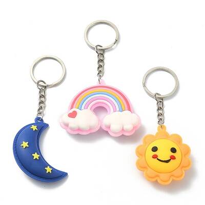 PVC Plastic Pendant Keychain
