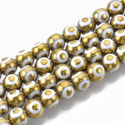 Electroplate Glass Beads Strands