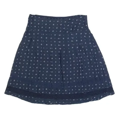 FAT FACE Womens Pleated Skirt Blue Knee Length UK 6