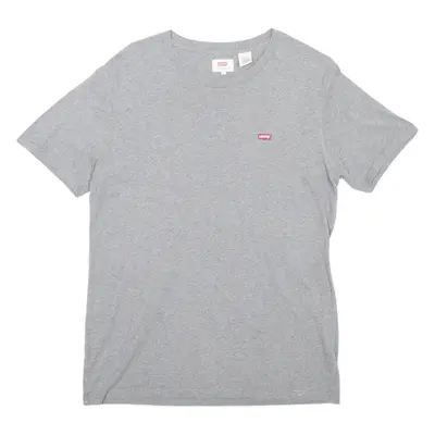 LEVI'S Mens T-Shirt Grey Crew Neck S