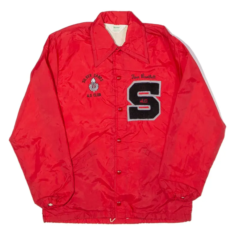 NEFF Coach USA Jacket Red 90s Mens S