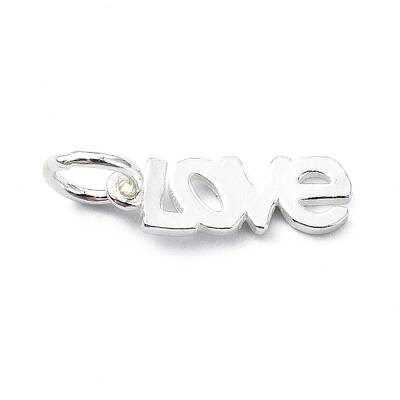925 Sterling Silver Word Love Charms