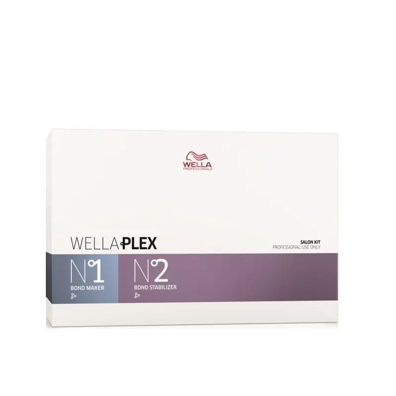 Set Wella Professionals: Wellaplex Bond Marker Hair Cream Treatment Reduce Hair Damage 500 ml + Wellaplex Bond Stabilizer No....