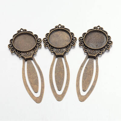 Tibetan Style Bookmark Cabochon Settings
