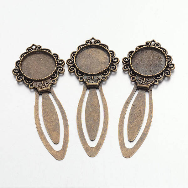 Tibetan Style Bookmark Cabochon Settings