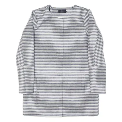 ONLY Jacket Blue Striped Womens XL