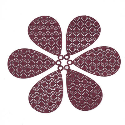 430 Stainless Steel Filigree Pendants