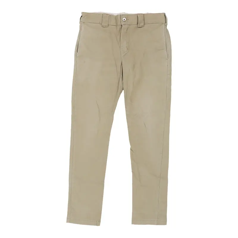 Dickies Trousers - 32W 30L Beige Cotton Blend