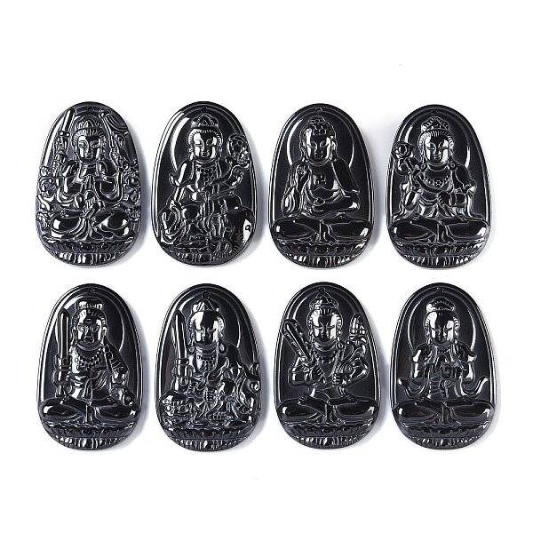 Synthetic Non-Magnetic Hematite Pendants