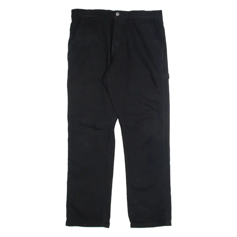DICKIES Carpenter Cargo Mens Trousers Black Regular Straight W34 L32