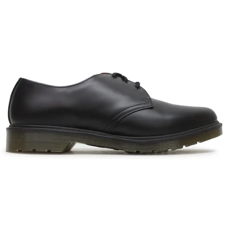 Dr. Martens 1461 PW Smooth 3-Eye Leather Unisex Lace Up Shoes - Black - Size:US 10 Women / 9 Men