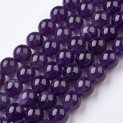 Natural Amethyst Bead Strands