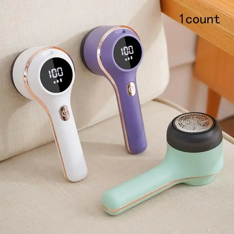 USB Rechargeable Electric Lint Remover, 1 Count Portable Handheld Lint Remover with Digital LED Display, Household Appliances...