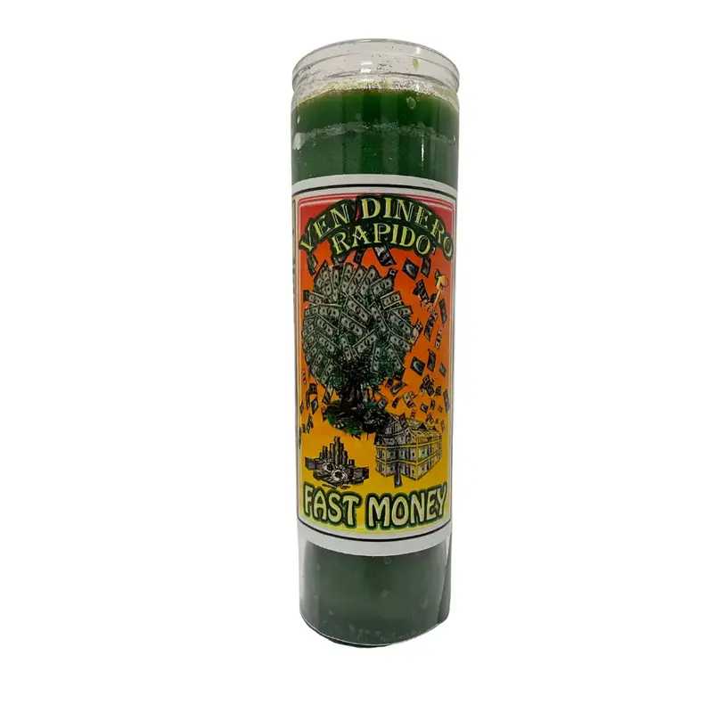 Fast Money Prepared Candle / Ven Dinero Rapido Preparada