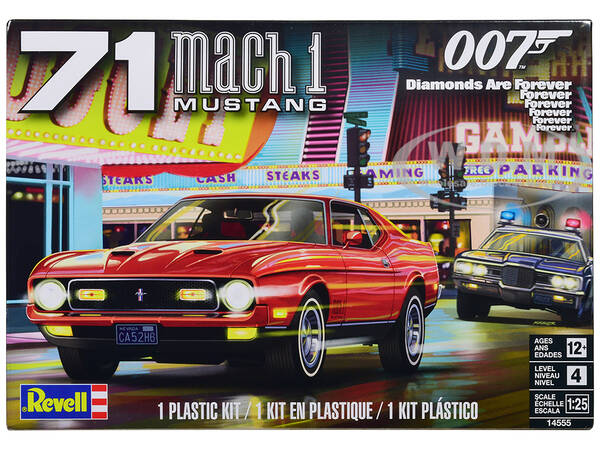 Level 4 Model Kit 1971 Ford Mustang Mach 1 James Bond 007 \