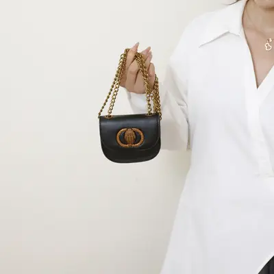 Women's versatile contrasting color chain small square bag 2025 new high-end texture super fire mini lipstick bag shoulder me...