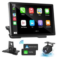 【Pierden】 2025 Newest Carplay Pro IPS Touchscreen Wireless Portable Stereo AC/AA with Bluetooth/Wifi for Car  with Backup...