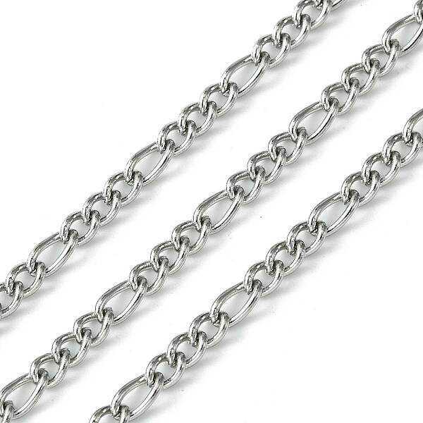 Tarnish Resistant 304 Stainless Steel Figaro Chains