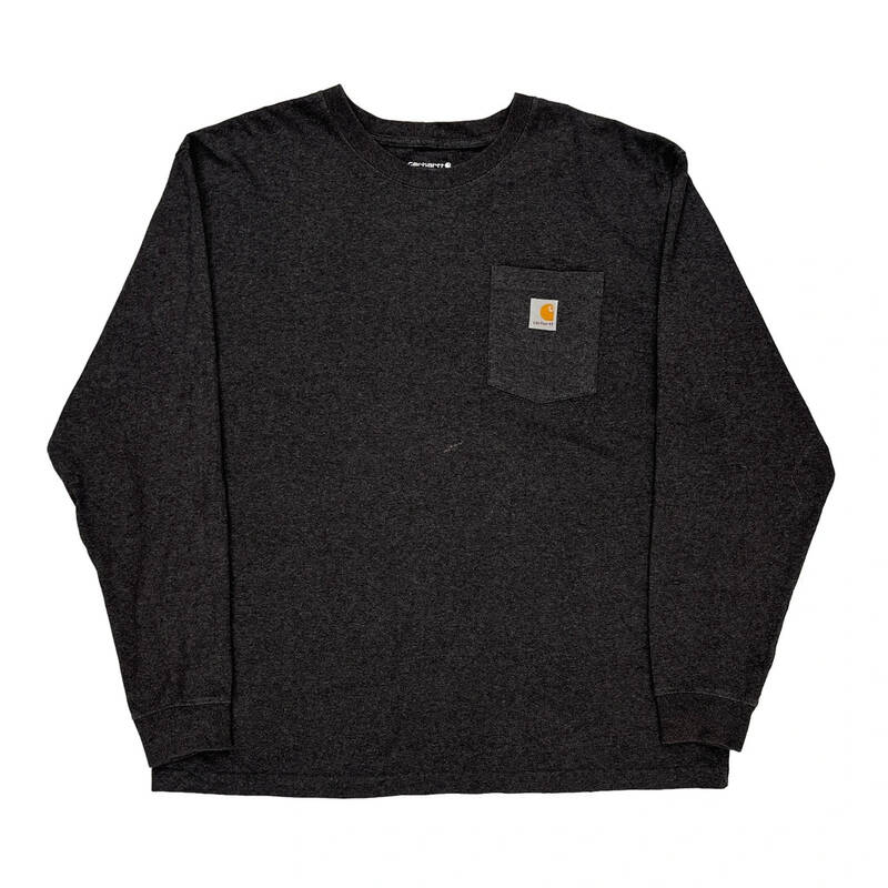 Carhartt Long Sleeve T-Shirt - XL Black Cotton Blend