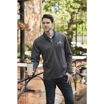 12 Customized Men's STRATTON Knit Quarter Zip - Washable Wool