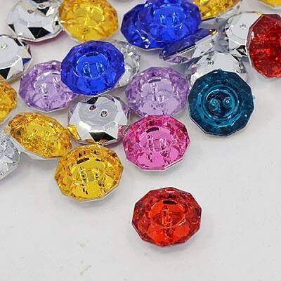 Acrylic Rhinestone Buttons